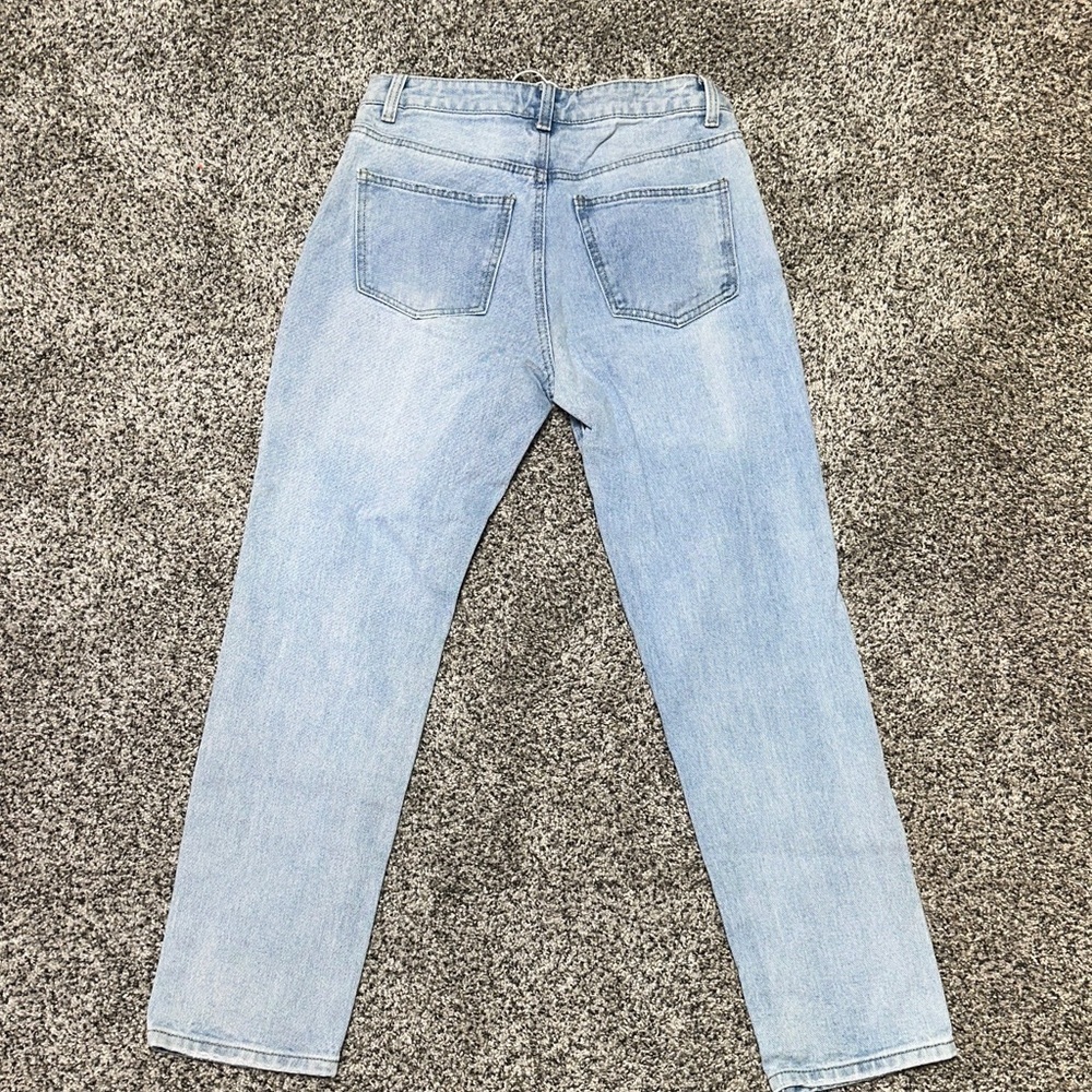 NEW Princess Polly Light Blue High Rise Jeans - Picture 3 of 4